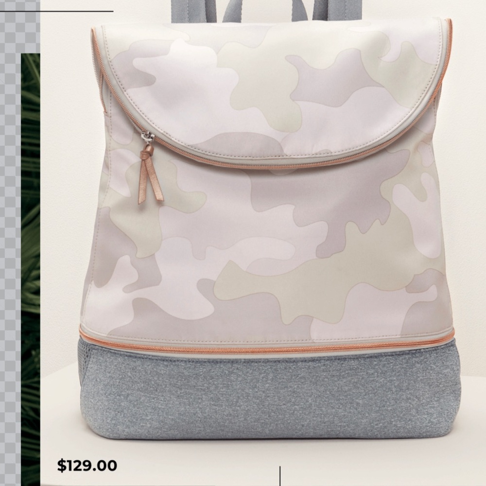 Stella & Dot Crush it blush camo backpack